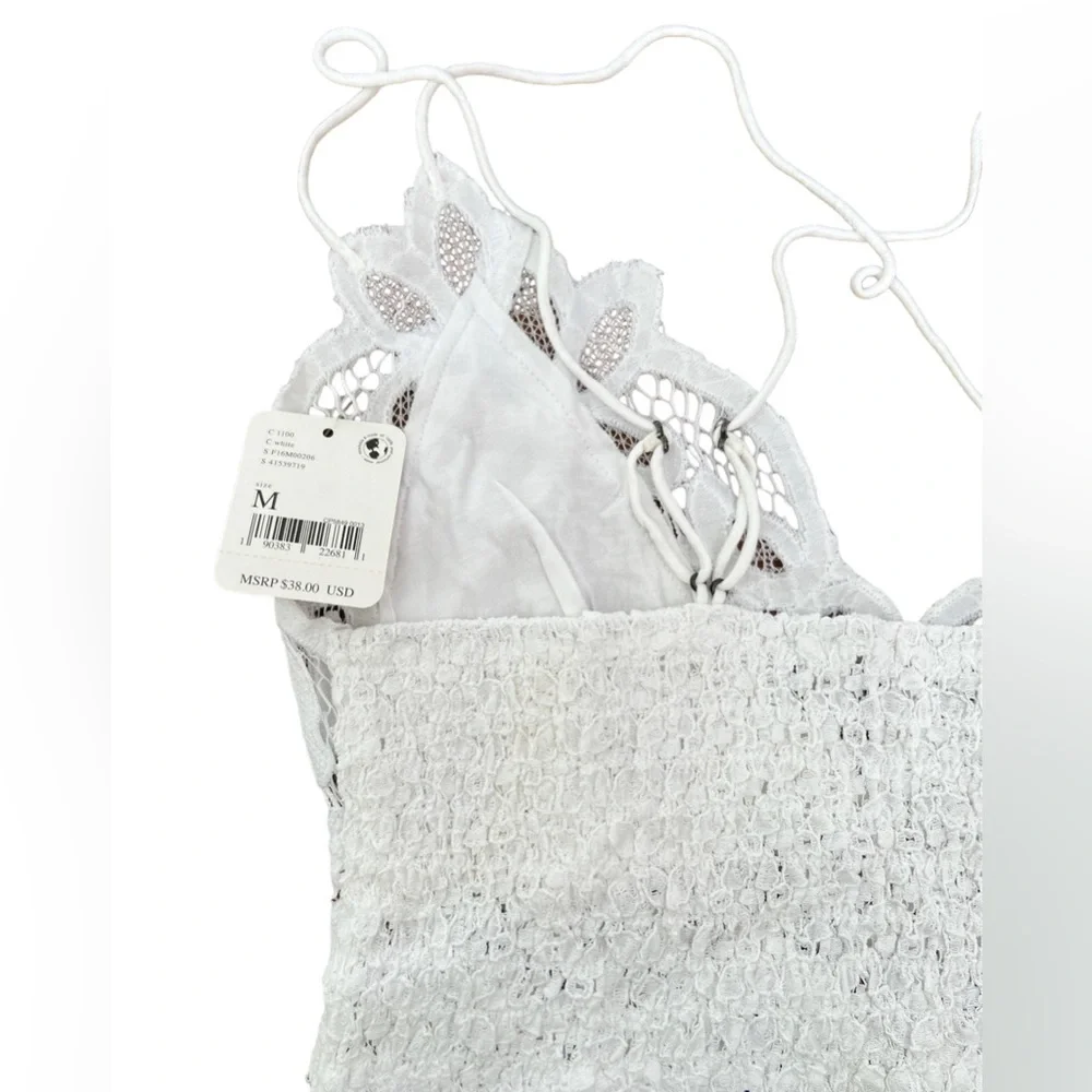 Free People White Crop top, Womens Size Medium, Color White - Picture 3 of 3
